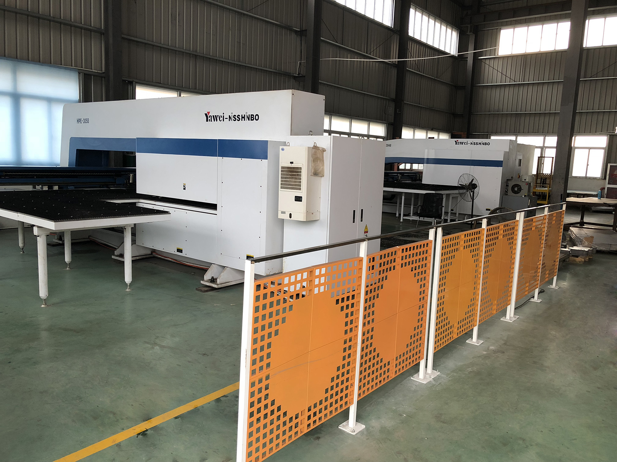 CNC punching machine area